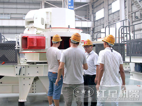 石英石制砂機預咨詢現場