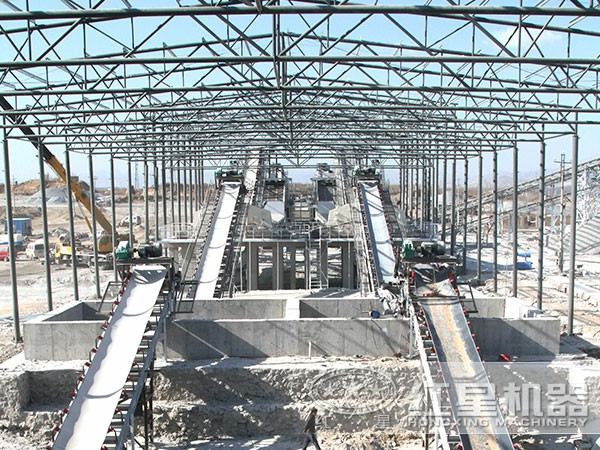 河南500t/h青石破碎生產線現場圖3 河南500t/h青石破碎生產線現場圖3