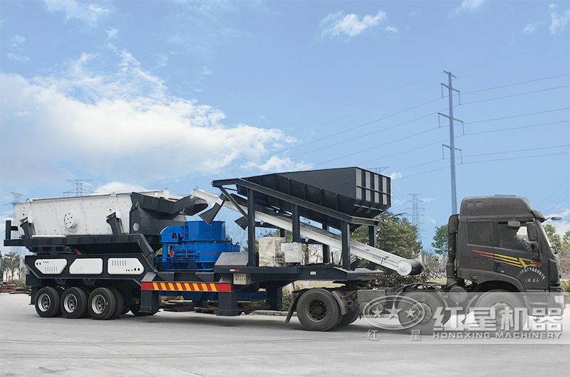 車載流動(dòng)打砂機(jī)發(fā)貨，輕松上路，行走自如