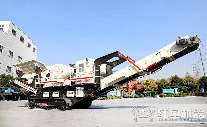 液壓驅動履帶式移動破碎站:配顎破機 液壓驅動履帶式移動破碎站:配顎破機