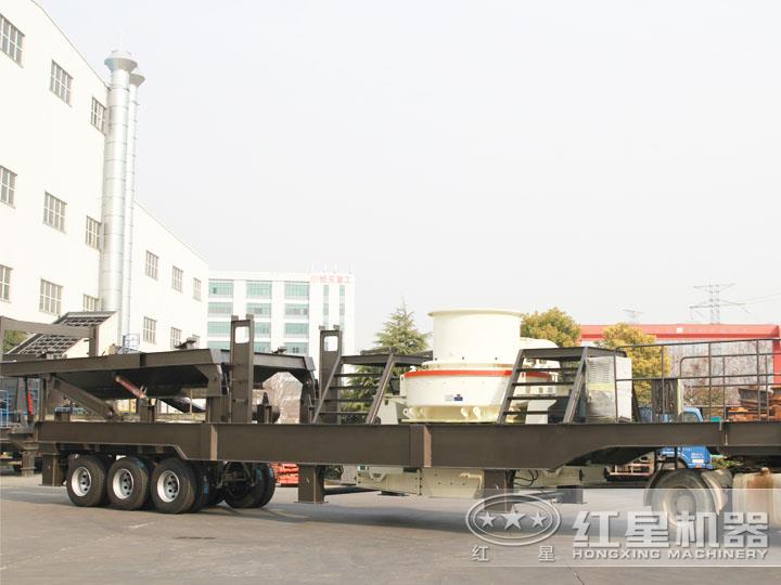 移動柴油打砂機，可一鍵智能操作，液壓控制