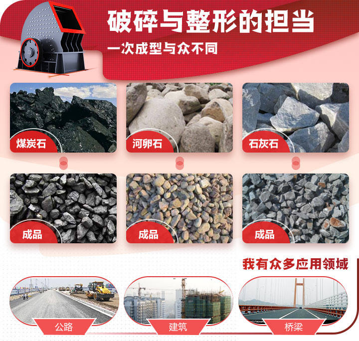 PCZ重錘式破碎機(jī)處理物料 PCZ重錘式破碎機(jī)處理物料