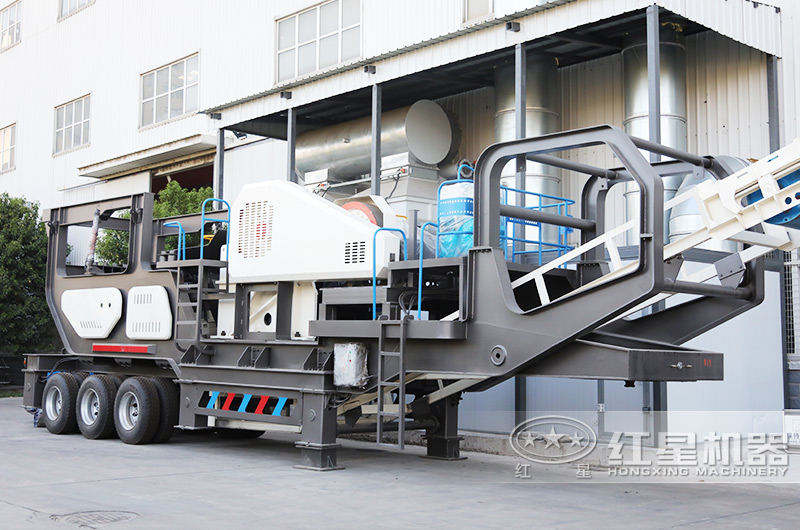 輪胎移動鄂破機,車頭牽引隨意行走,對環(huán)境要求低