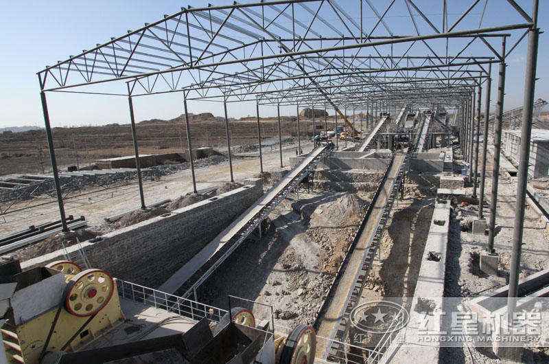 時產500噸石灰石制砂生產線,配置合理