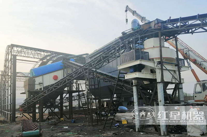 河北時產400噸機制砂生產線現場 河北時產400噸機制砂生產線現場