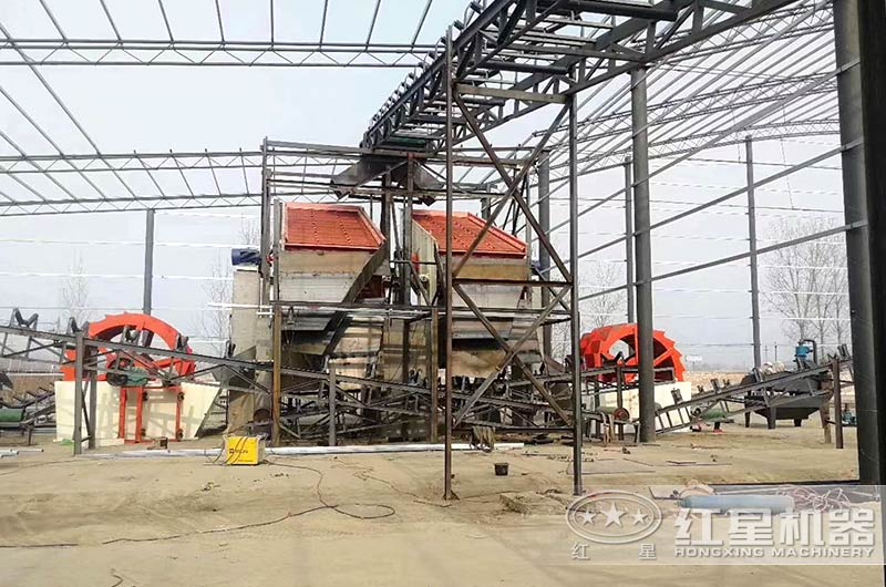 小型洗砂機作業現場圖 小型洗砂機作業現場圖