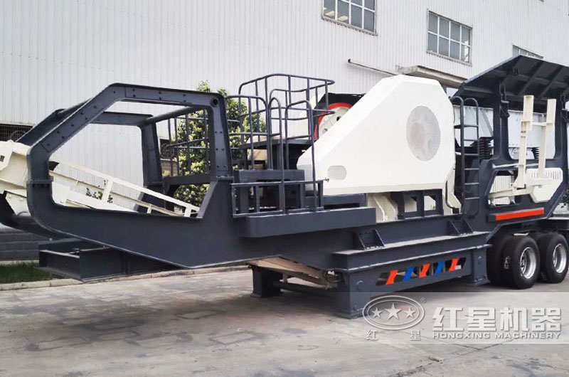 輪胎式車載鄂破機(jī)，時產(chǎn)50噸現(xiàn)貨