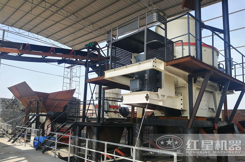 鄂破+沖擊破破碎加工現(xiàn)場 鄂破+沖擊破破碎加工現(xiàn)場