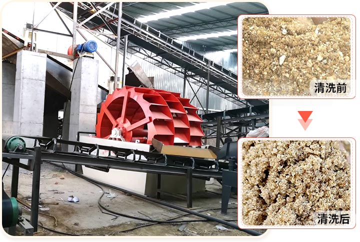 洗砂機(jī)工作現(xiàn)場(chǎng) 洗砂機(jī)工作現(xiàn)場(chǎng)