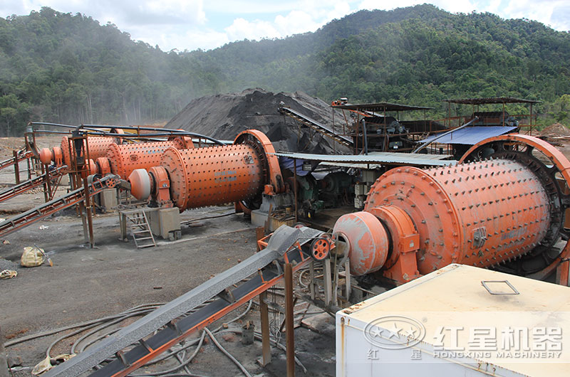河南焦作棒磨制砂生產現場 河南焦作棒磨制砂生產現場
