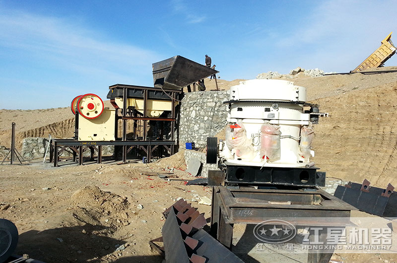 玄武巖破碎現場安裝 玄武巖破碎現場安裝